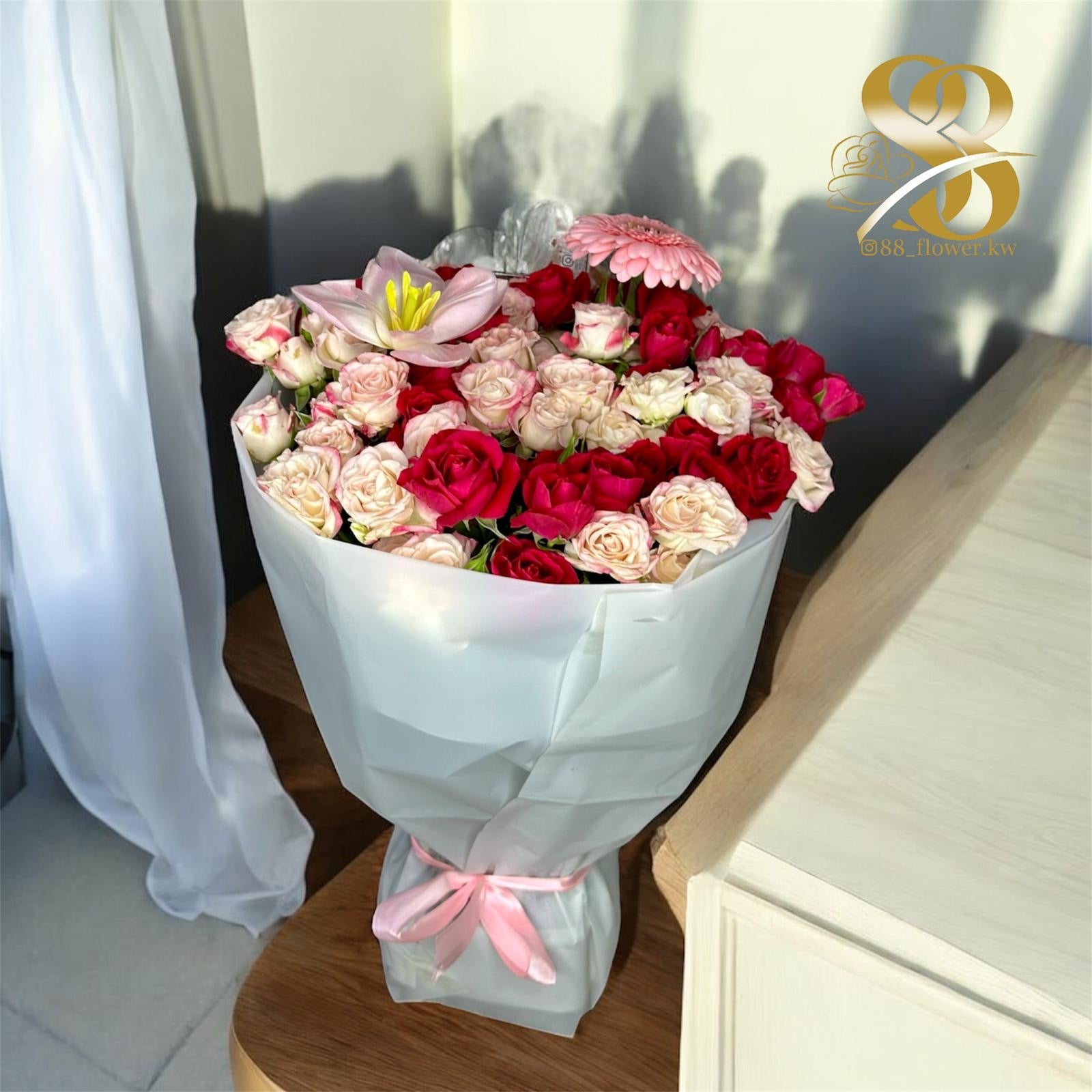 بوكيه بيبي روز ٢٠ غصن